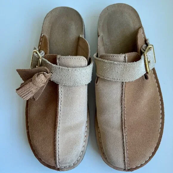 Clarks Trek Mule Two Tone Tan | Size 7.5 - Picture 6 of 9